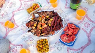 Un día de barbacoa con la familia en la naturaleza ?