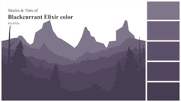 Shades & Tints of Blackcurrant Elixir color #5c4f6a A Cool Violet color #51465e #473d52 #6e627a