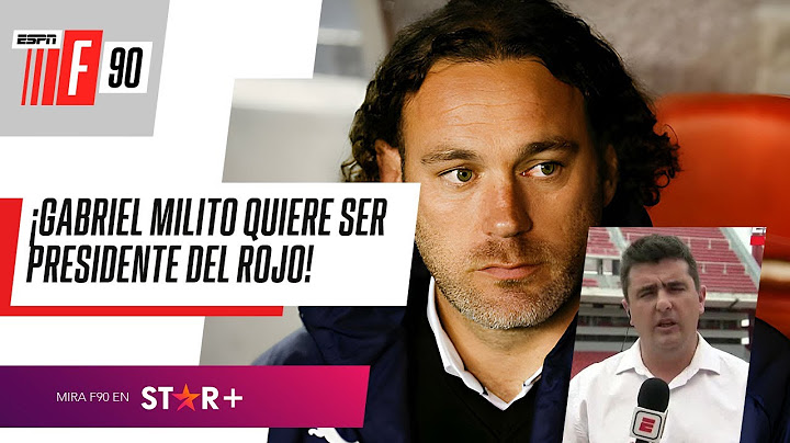 LA NOTICIA DEL AÑO EN INDEPENDIENTE: MILITO QUIERE SER PRESIDENTE | #ESPNF90
