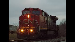 The shortest stack train ever plus 3 more trains in Ossian