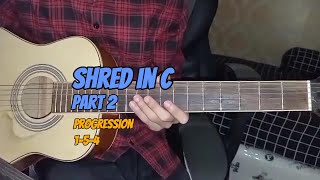 Shredding in C Progression 1 5 4