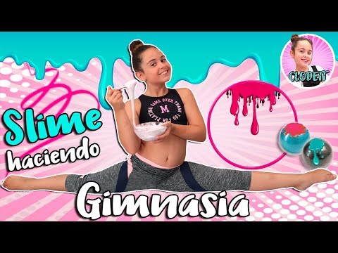 GYMNASTICS SLIME Challenge!! RETO de SLIME haciendo GIMNASIA RÍTMICA!! 💜 El MUNDO de CLODETT