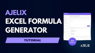 AI Excel Formula Generator - Generate Excel Formula - Open AI in Excel - Ajelix AI Spreadsheet Tools
