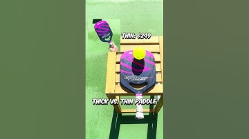Thick vs. Thin Pickleball Paddle! #pickleball  #enhancepickleball