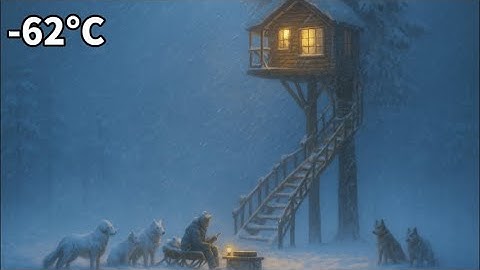 How I Built a Treehouse to Survive the Frozen Wilderness | Off Grid in the Blizzard