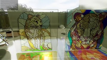 Nvidia RTX Unreal Engine Branch Caustics Demo - Stained Glass