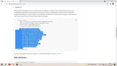 Android Studio imageview Zoom