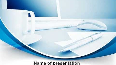 Computer Theme PowerPoint Template by PoweredTemplate.com