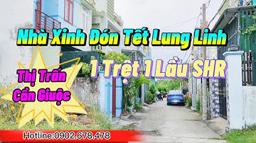 (ĐÃ bán ) Bán Nhà Cần Giuộc Ngay Thị Trấn Đẹp Lung Linh SHR 1trệt 1 lầu Giá tốt