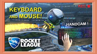 Rocket League KEYBOARD and MOUSE PLAYER Plays COMPETITIVE 2vs2 WITH HANDCAM! (UNCUT GAMEPLAY)