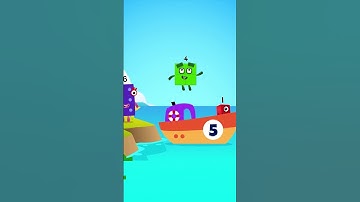 Numberblocks Learn to Count 1 & 4 Magic Run World in Beach New Season | Numberblocks Find Number