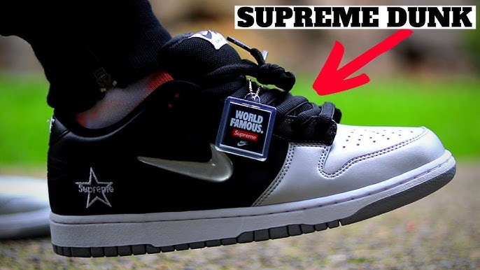 Supreme x Nike SB Dunk Low OG QS "Metallic Silver / Black": Review &  On-Feet - YouTube