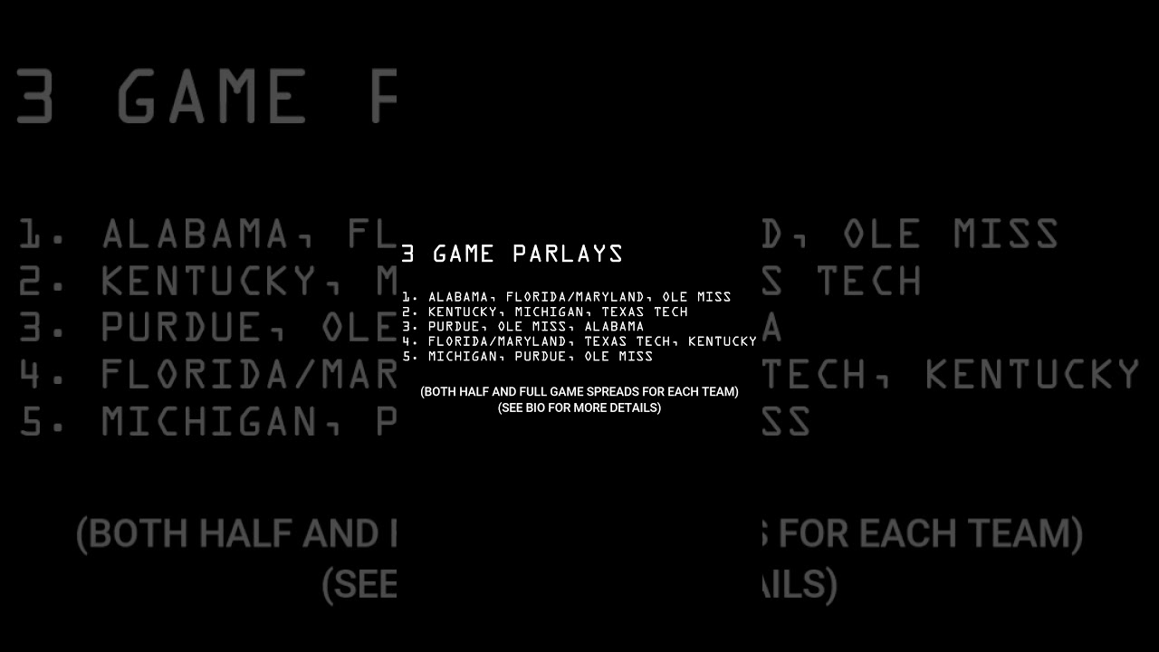 These 3-Team Alt Spread Parlays Might Just Hit