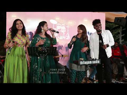 Tamil kuthu Song mix Performance Super Singer Haripriya Srinisha Nithyasree Ajay Krishna