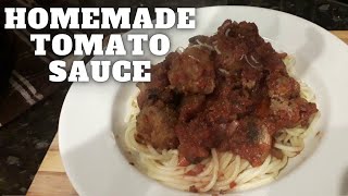 Homemade Tomato Sauce With Meatballs  [ How To Cook At Home] [ Easy Food Recipes ]