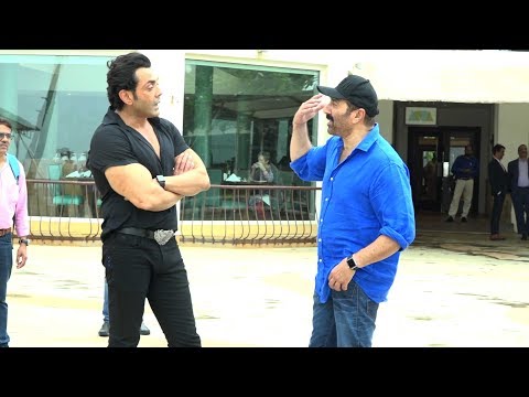 Sunny Deol With Bobby Deol Promoting Yamla Pagla Deewana Fir Se