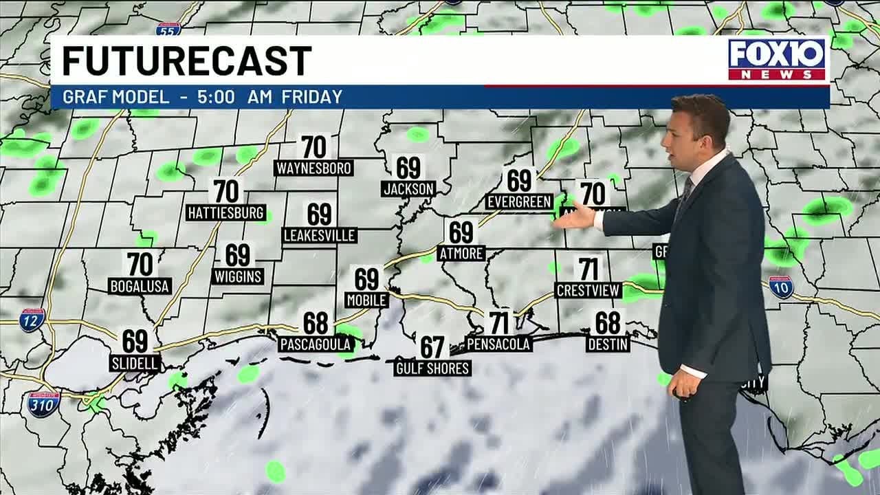 Spotty showers for Friday, then a few stronger storms Saturday followed ...