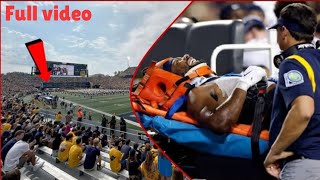 PRAYERS, Aubrey Burks injured 💔 West Virginia safety taken off on stretcher vs Kansas