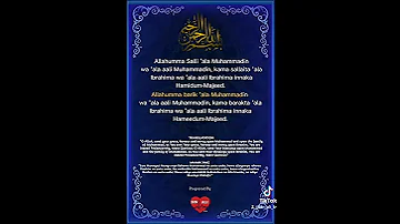 Allahumma Salli Ala Muhammad Dua Islamic Dua Kumsalia Mtume Muhammad SAW 