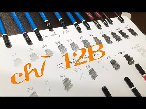 17 loại Bút Chì vẽ chân dung 4 LƯU Ý khi phối chì với nhau / DP Truong