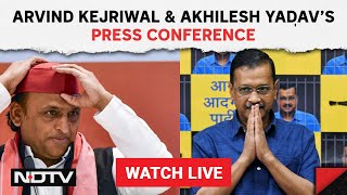 Arvind Kejriwal & Akhilesh Yadav's Press Conference | Lok Sabha Election 2024