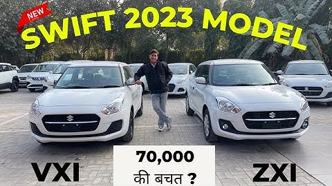 swift 2023 vxi vs zxi - price , features , mileage , comparison