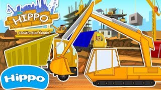 Hippo 🌼Construction machines 🌼 Truck and Excavator 🌼 Cartoon game for kids screenshot 5