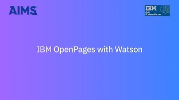 IBM OpenPages with Watson Overview