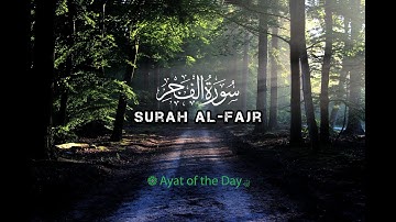 Surah Al Fajr 89 The Dawn  سورة الفجر Hatem Fareed Alwaer  حاتم فريد الواعر