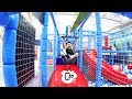 Indoor Playground Fun for Kids Cafe Baby Play Area Ball Slides Toys Family Play