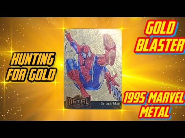 Hunting for GOLD!! 1995 Marvel Metal opening 4 packs!!! !! #gold
