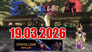 Knight Online 19.03.2026 Güncelleme Notları