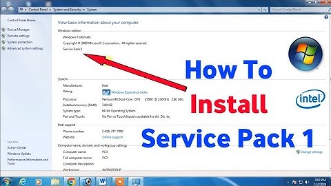 How to install Service Pack 1 in Windows 7 | install service pack 1