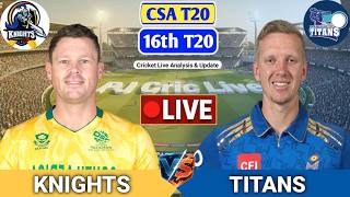 Knights Vs Titans T20 Match | Live Score Analysis & Discussion | CSA T20 Cricket Match screenshot 3