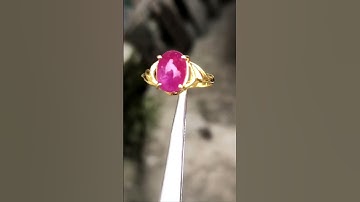 HV733-20 | Nhẫn nữ vàng 10k đá ruby Lục Yên - Giá 6.000k - 0921400999