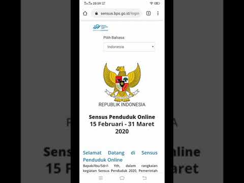 Sensus online Badan Pusat Statistik 2020 #mencatatindonesia