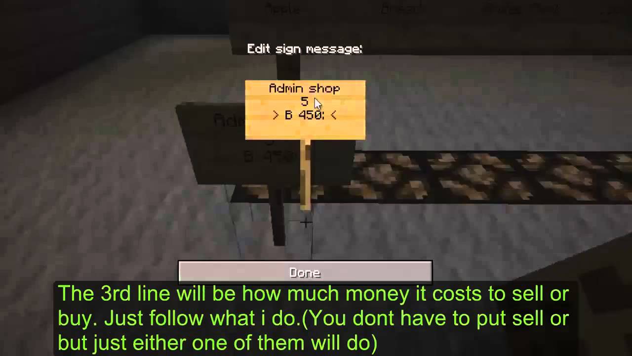 minecraft how to make an admin shop or chest shop youtube chestshop format