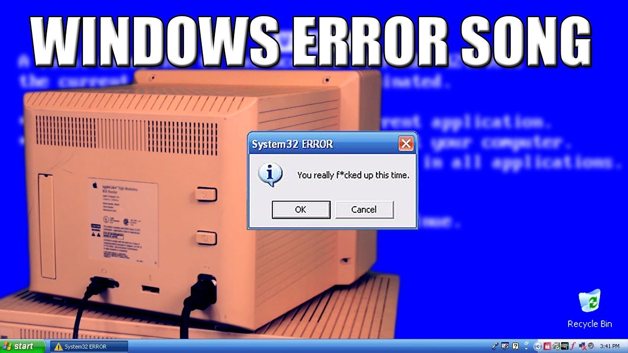 Windows Error Song Epic Music Video Youtube - computer error song in roblox id