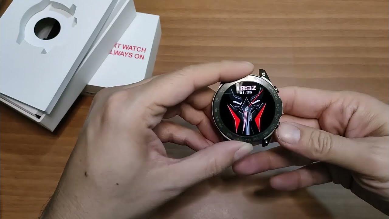 DM50 smartwatch (Always on display) unboxing and quick menu view YouTube