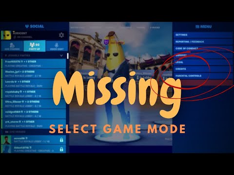 How to Fix Fortnite Select Game Mode Bug (Unable to Log in to Save the World)