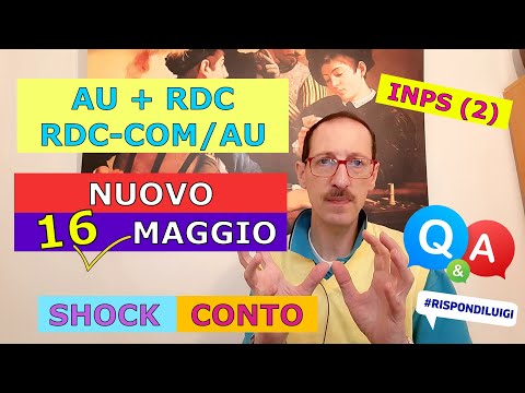 AU + RDC + RDC-COM/AU - NUOVE DATE PAGAMENTO + CONTO BANCARIO E POSTALE