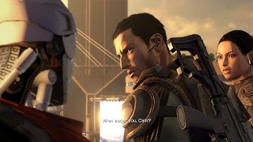 Cain, a humorous robot. | Binary Domain