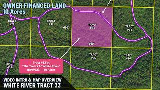 Map Overview of 10 Acres at White River [Only $1,500 Down] Owner Financed Land For Sale in ARK WZ33