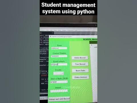 Student management system using python.#programming #python #shorts # ...