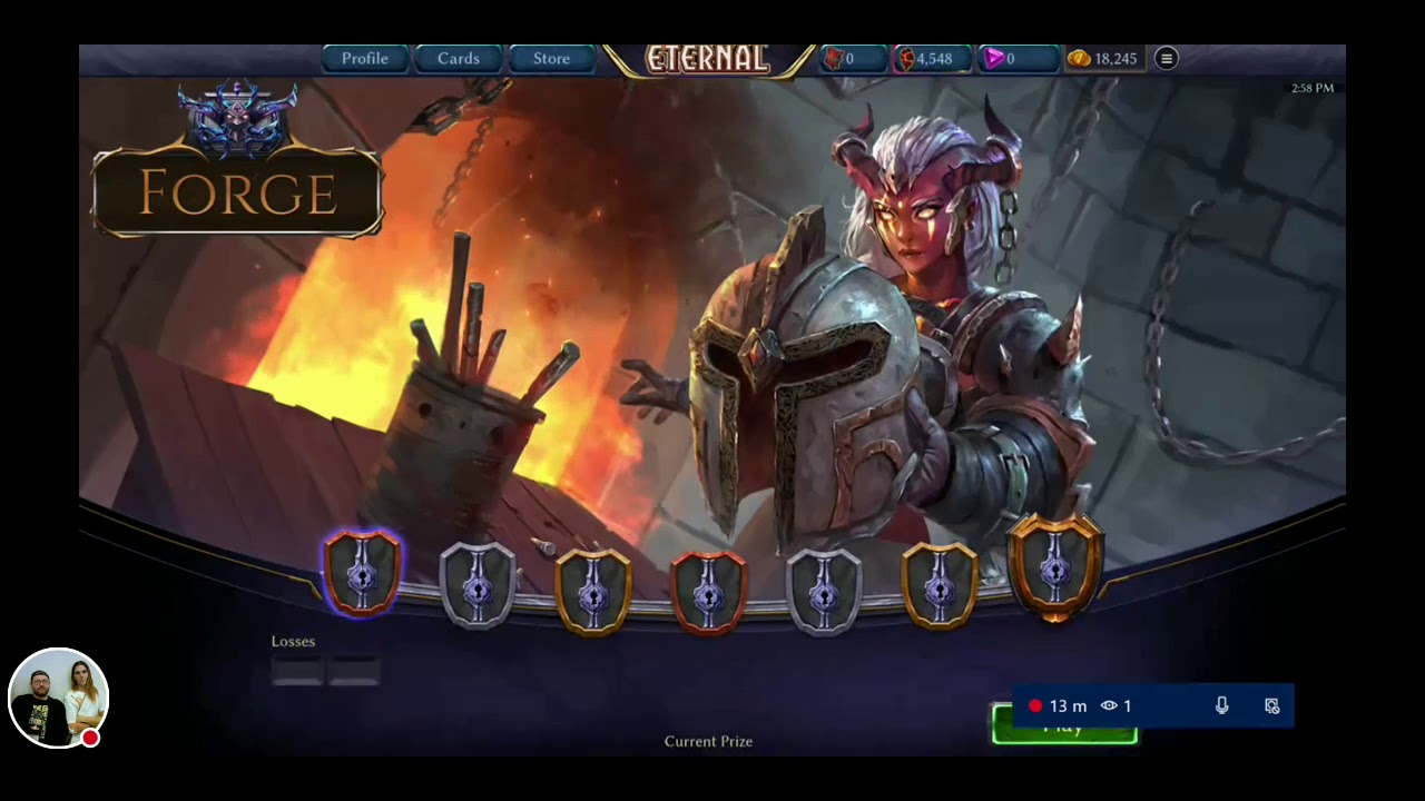 Playing a forge in EternalCCG