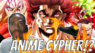 Non-Anime fan reacts to Black air force energy anime cypher (OP Intense)