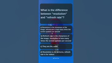 What is the difference between resolution and refresh rate? #7TechTips #resolution #refreshrate