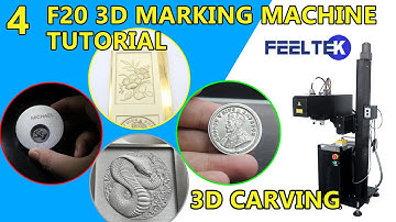 HANTENCNC F20 3D marking machine LenMark3Ds software 3D relief tutorial