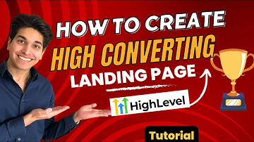 Create A HIGHLY CONVERTING LANDING PAGE in GoHighLevel 🤑 | GoHighLevel Funnel Builder Tutorial