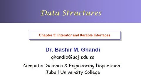 Chapter 3: Iterator & Iterable Interfaces